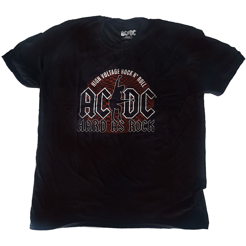 Tričko AC/DC - Hard As Rock, Unisex,Čierna,XL
