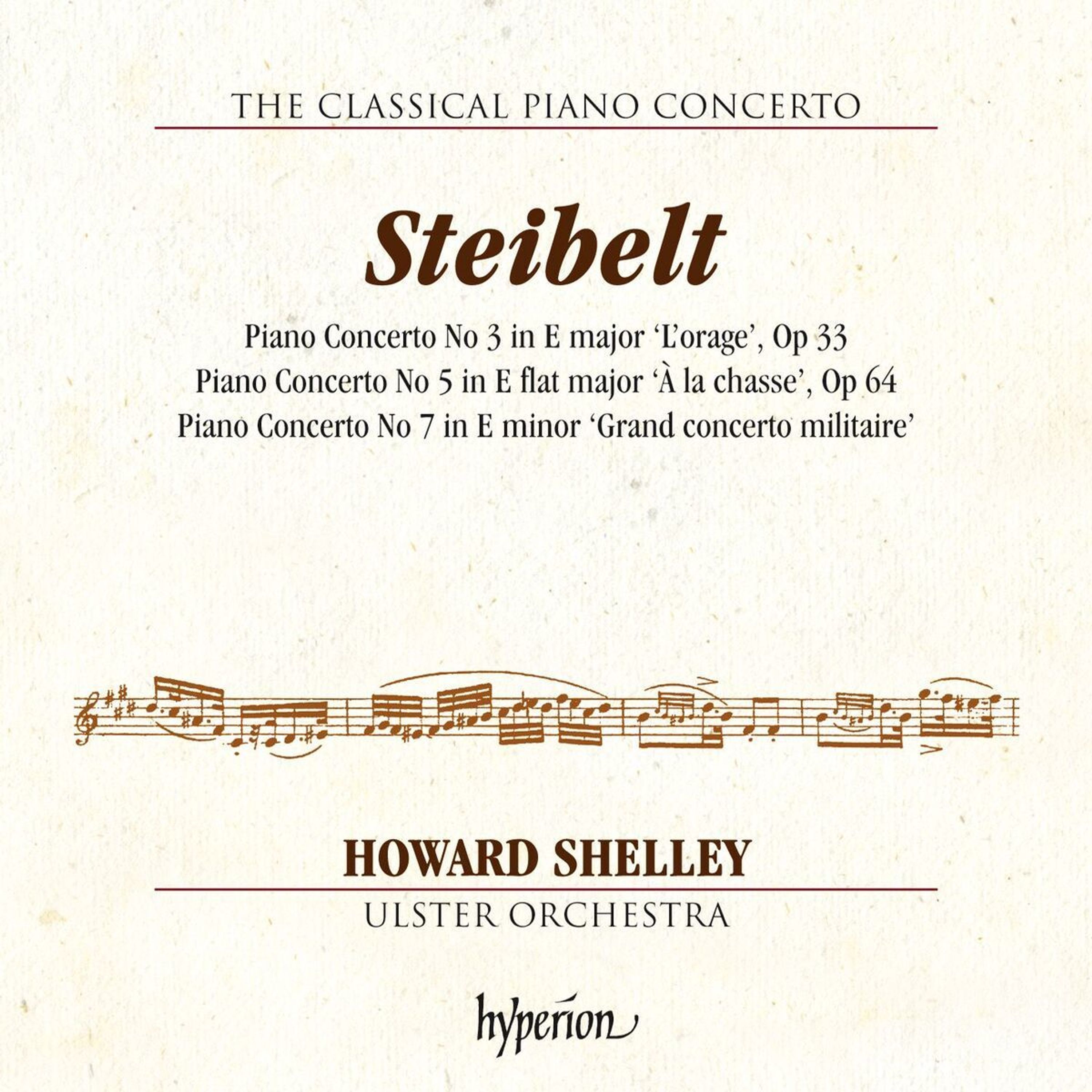 CD Howard Shelley - STEIBELT: PIANO CONCERTOS NOS. 3, 5 & 7 HYPERION C