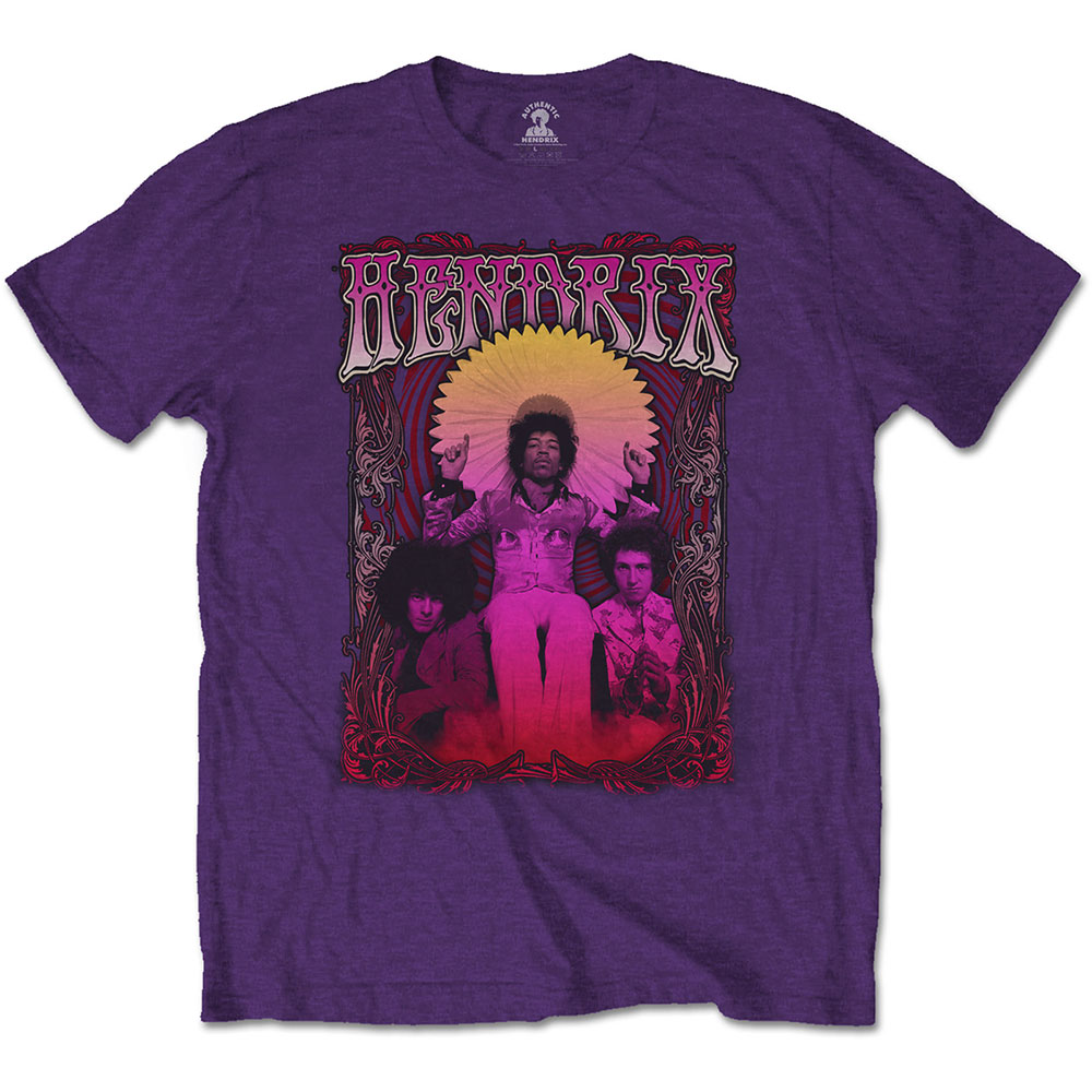 Tričko Jimi Hendrix - Karl Ferris Wheel, Unisex,Fialová,XXL