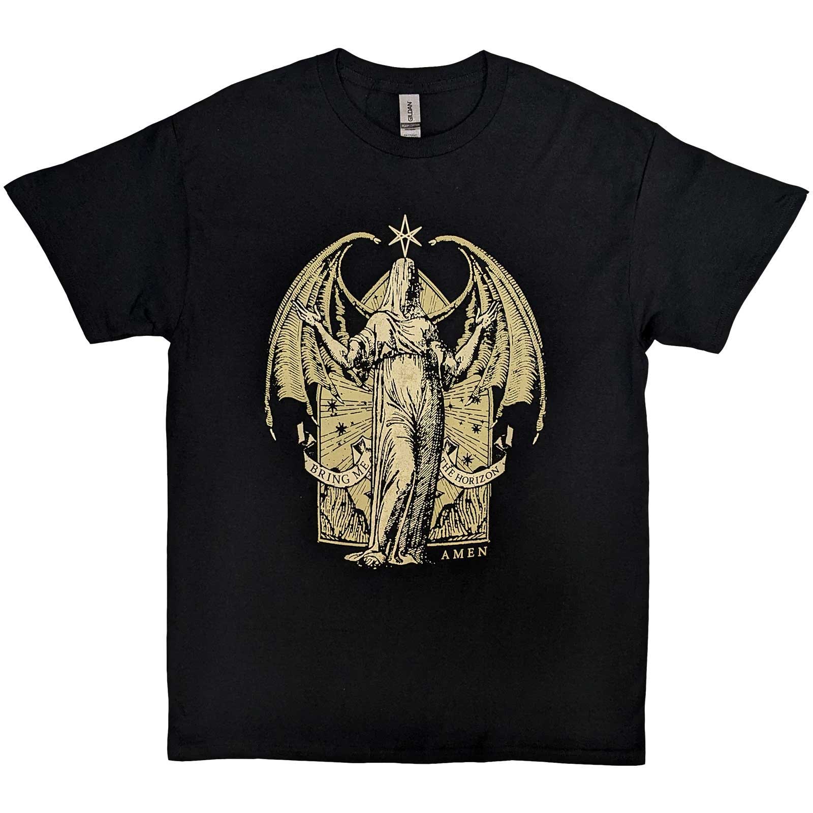 Tričko Bring me the horizon - Angel Amen, Unisex,Čierna,XL