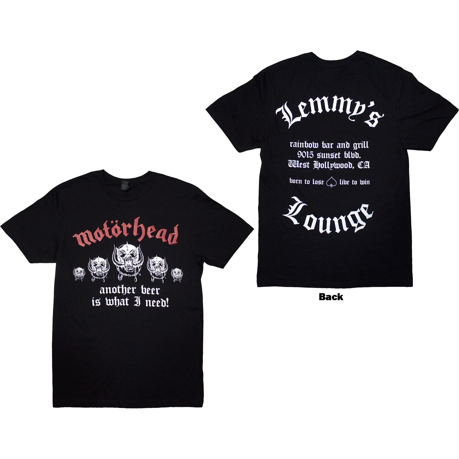 Tričko Motörhead - Lemmy's Lounge, Unisex,Čierna,XXL