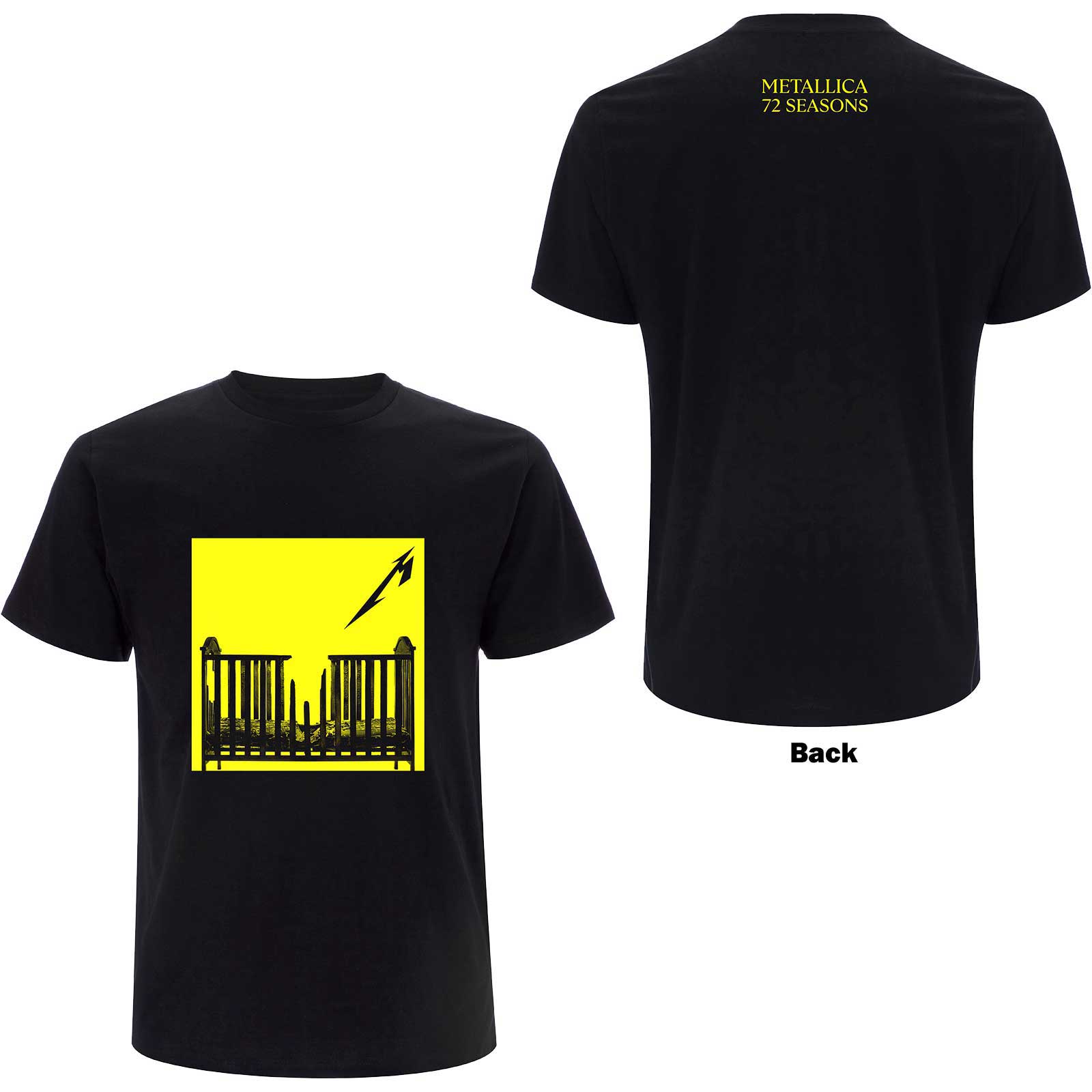 Tričko Metallica - 72 Seasons Burnt Crib, Unisex,Čierna,XXL