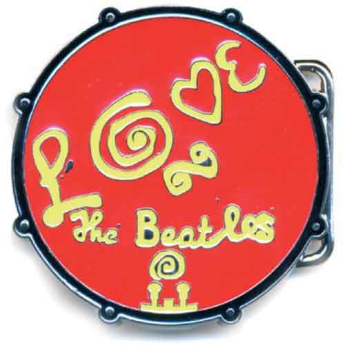 Opasok The Beatles - Love Drum, Červená,Univerzálna