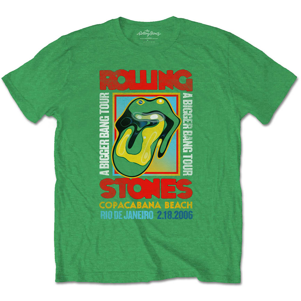 Tričko The Rolling Stones - Copacabana Green, Unisex,Zelená,S