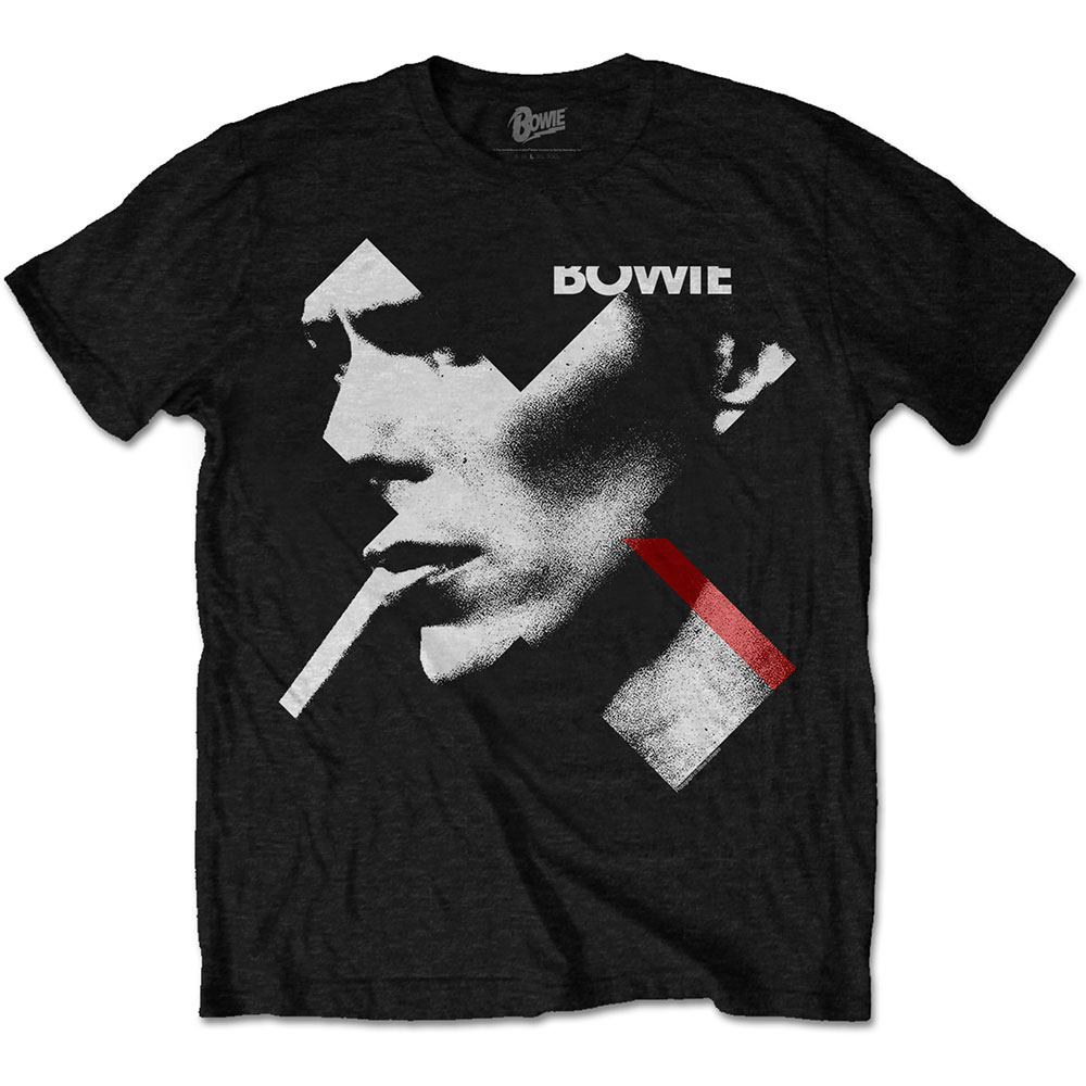 Tričko David Bowie - X Smoke Red, Unisex,Čierna,XXL