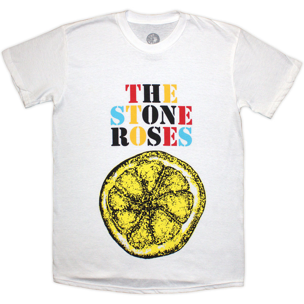 Tričko The Stone Roses - Lemon Multicolour, Unisex,Biela,XXL