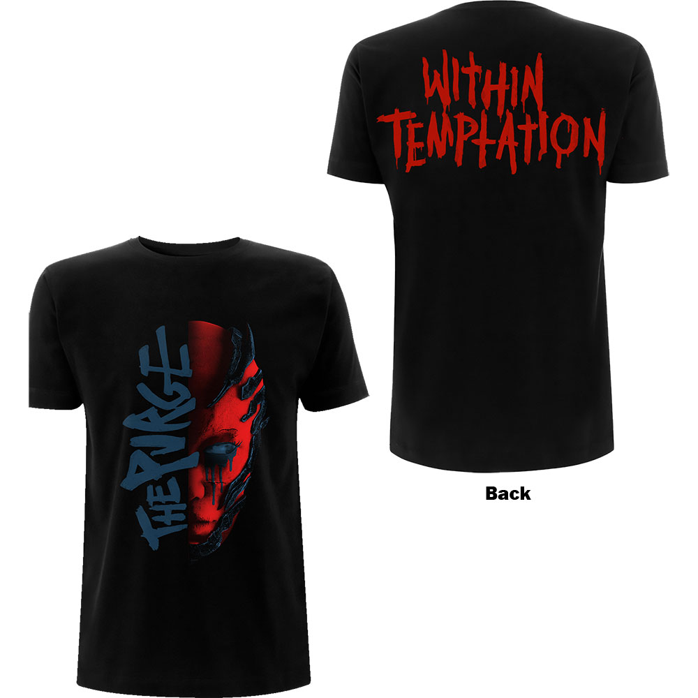 Tričko Within Temptation - Purge Outline (Red Face), Žena,Čierna,XXL