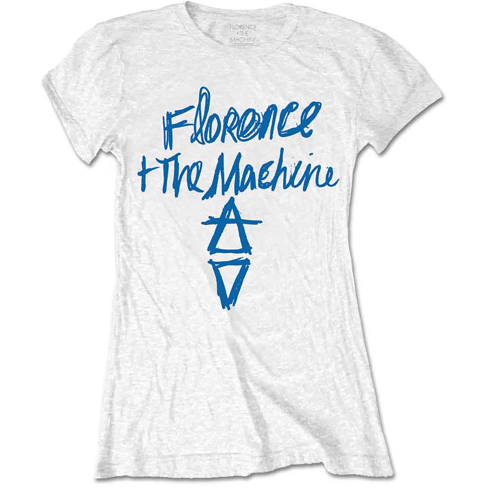 Tričko Florence and the Machine - Hand Drawn Logo, Žena,Biela,L