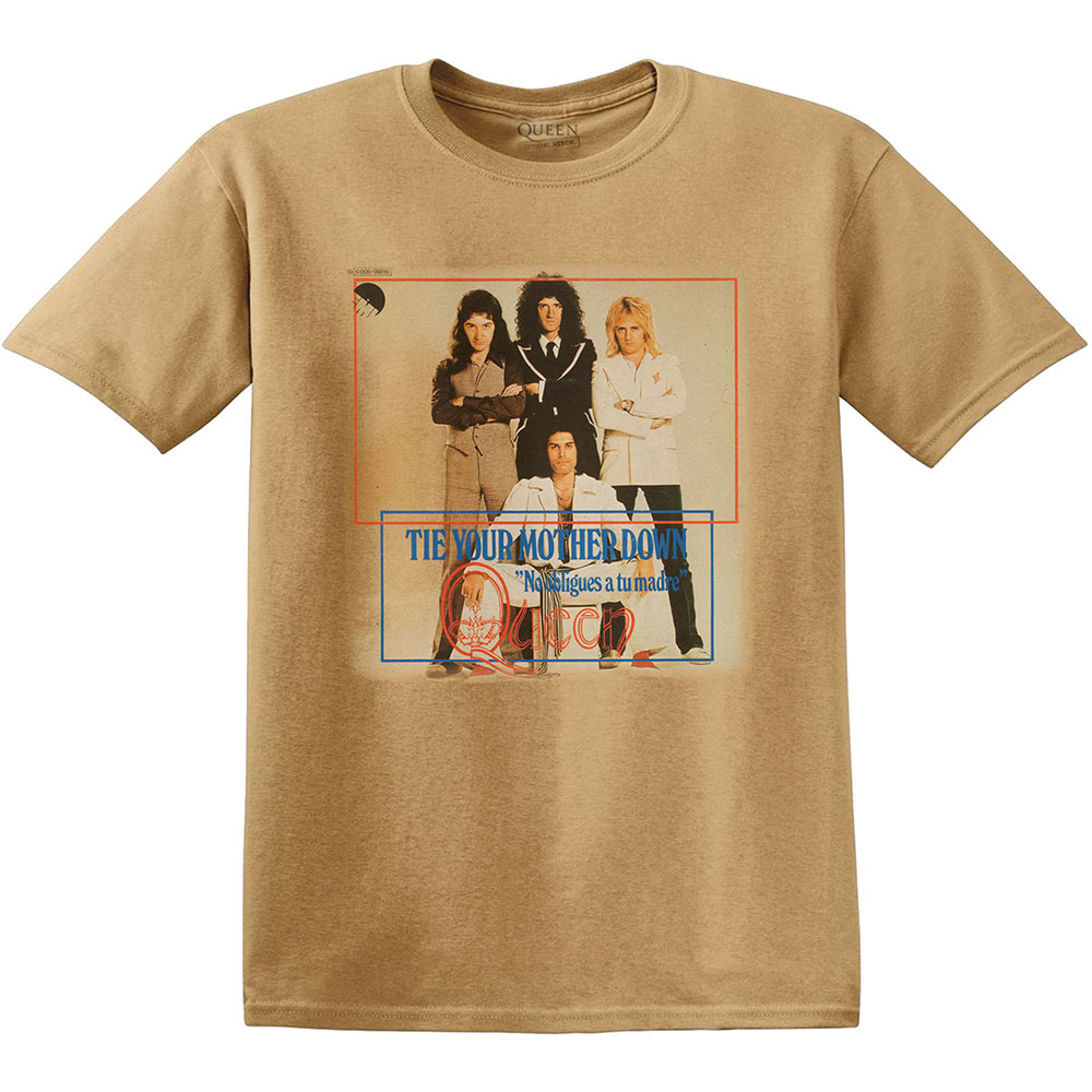 Tričko Queen - Tie Your Mother Down, Unisex,Žltá,XXL