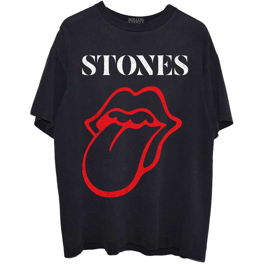 Tričko The Rolling Stones - Sixty Classic Vintage Tongue, Unisex,Čierna,XXL