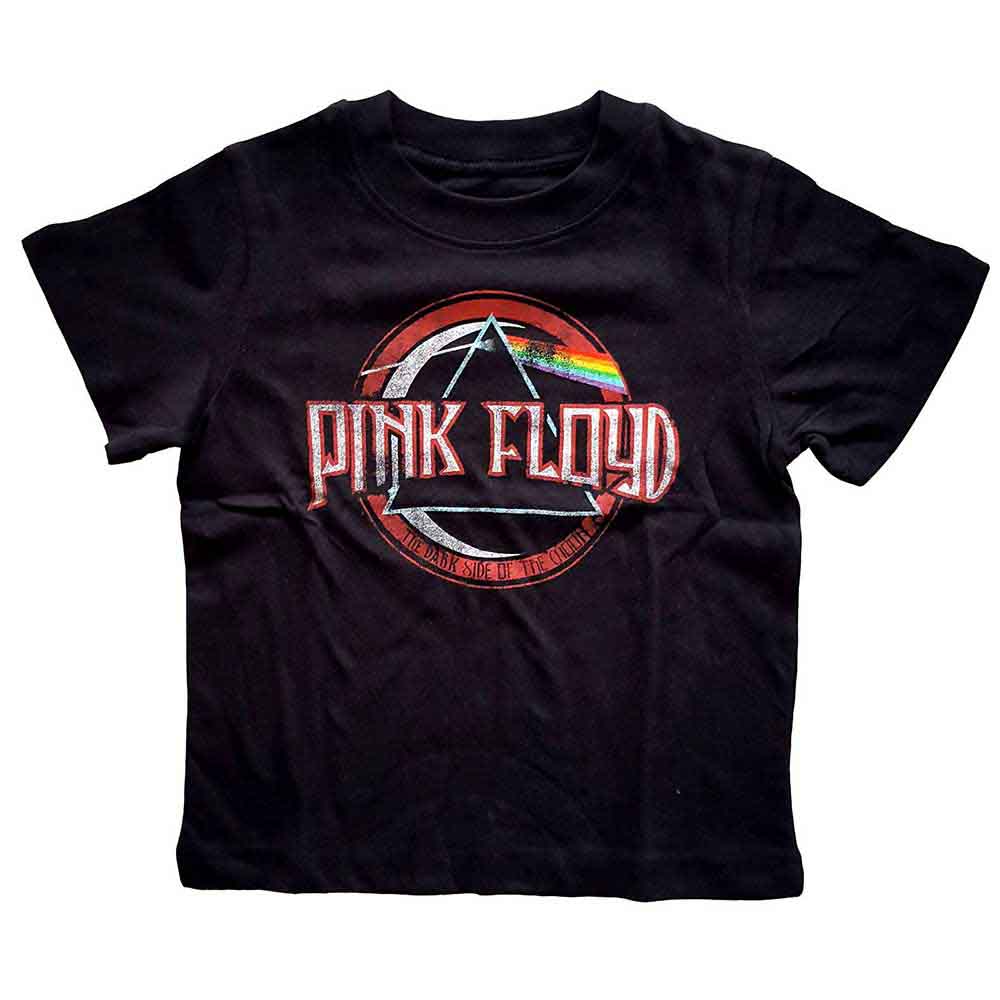 Tričko Pink Floyd - Vintage Dark Side of the Moon Seal, Dieťa,Čierna,5 – 6 rokov