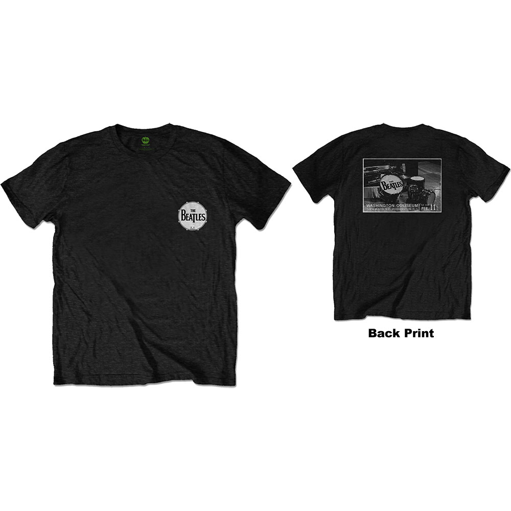 Tričko The Beatles - Washington Coliseum, Unisex,Čierna,XXL