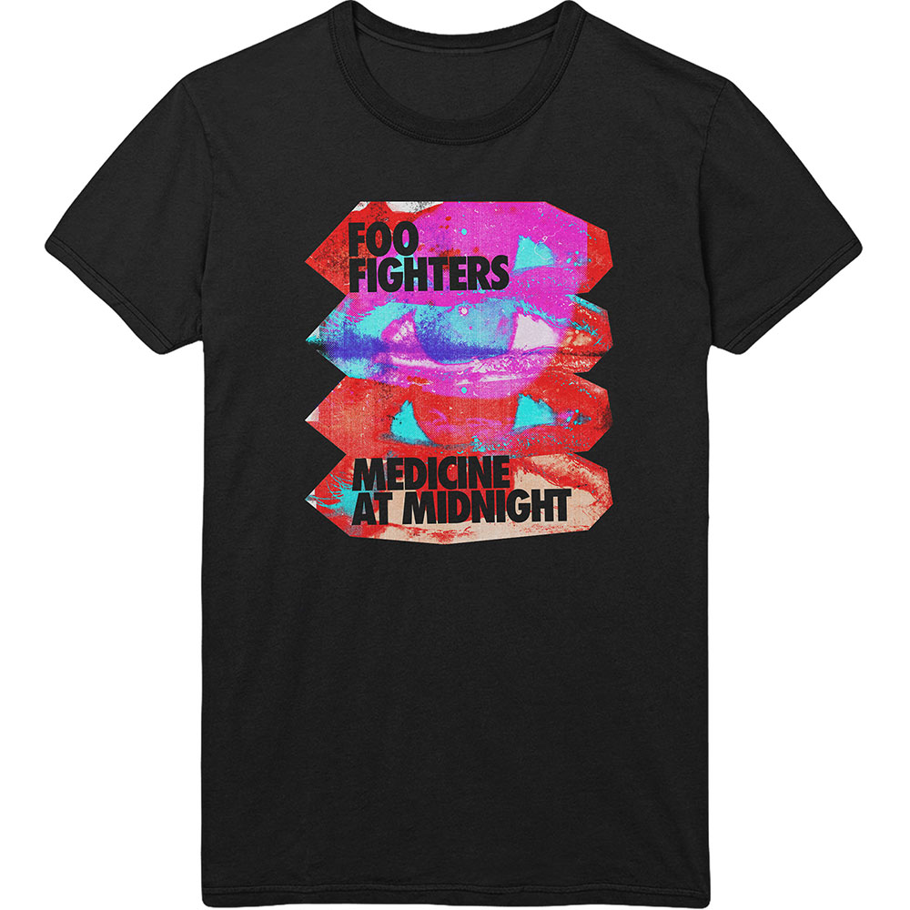 Tričko Foo Fighters - Medicine At Midnight, Unisex,Čierna,XXL