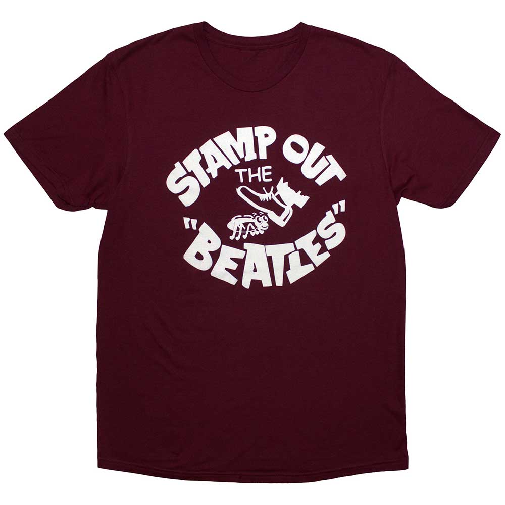Tričko The Beatles - Stamp Out The..., Unisex,Červená,L