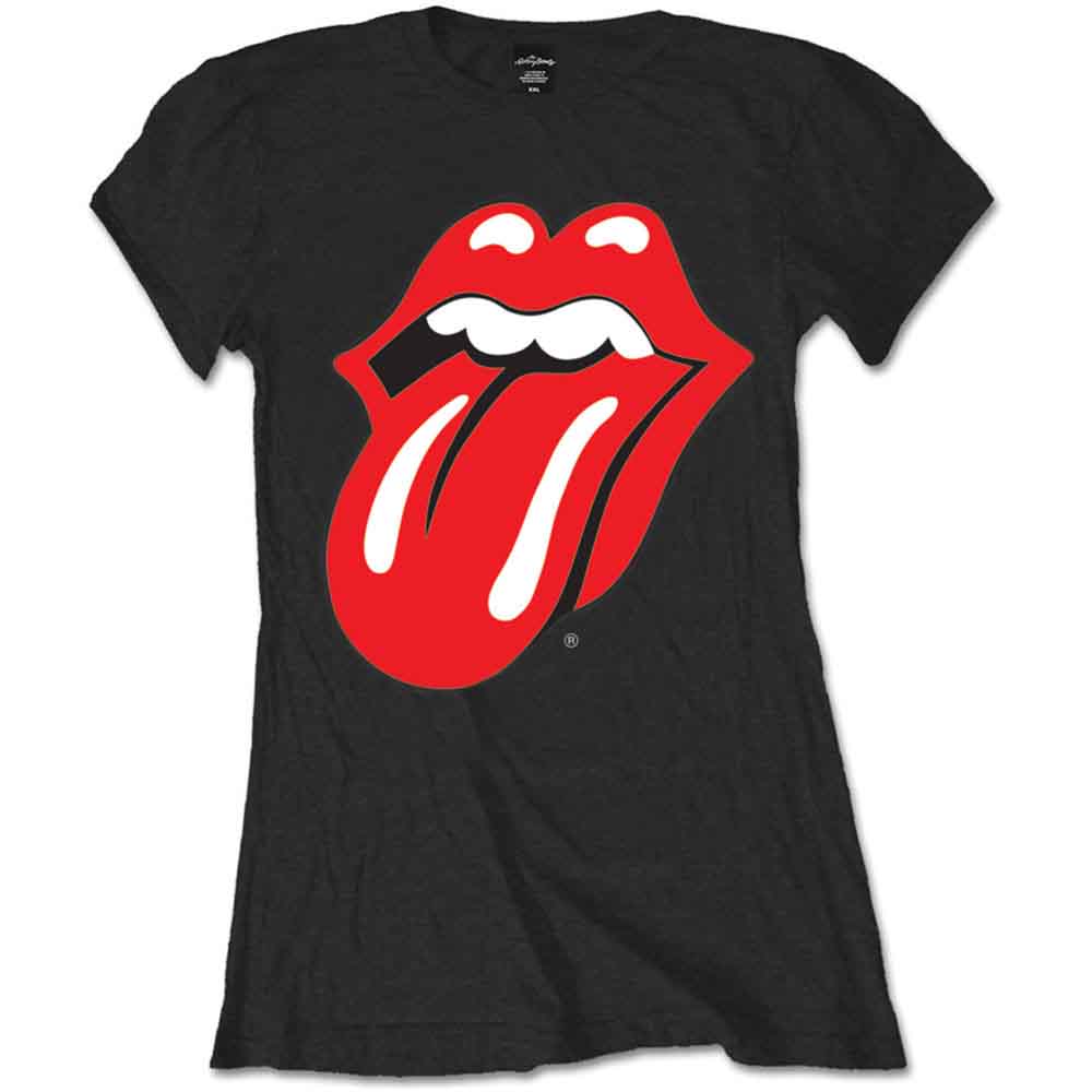 Tričko The Rolling Stones - Classic Tongue, Žena,Čierna,XS