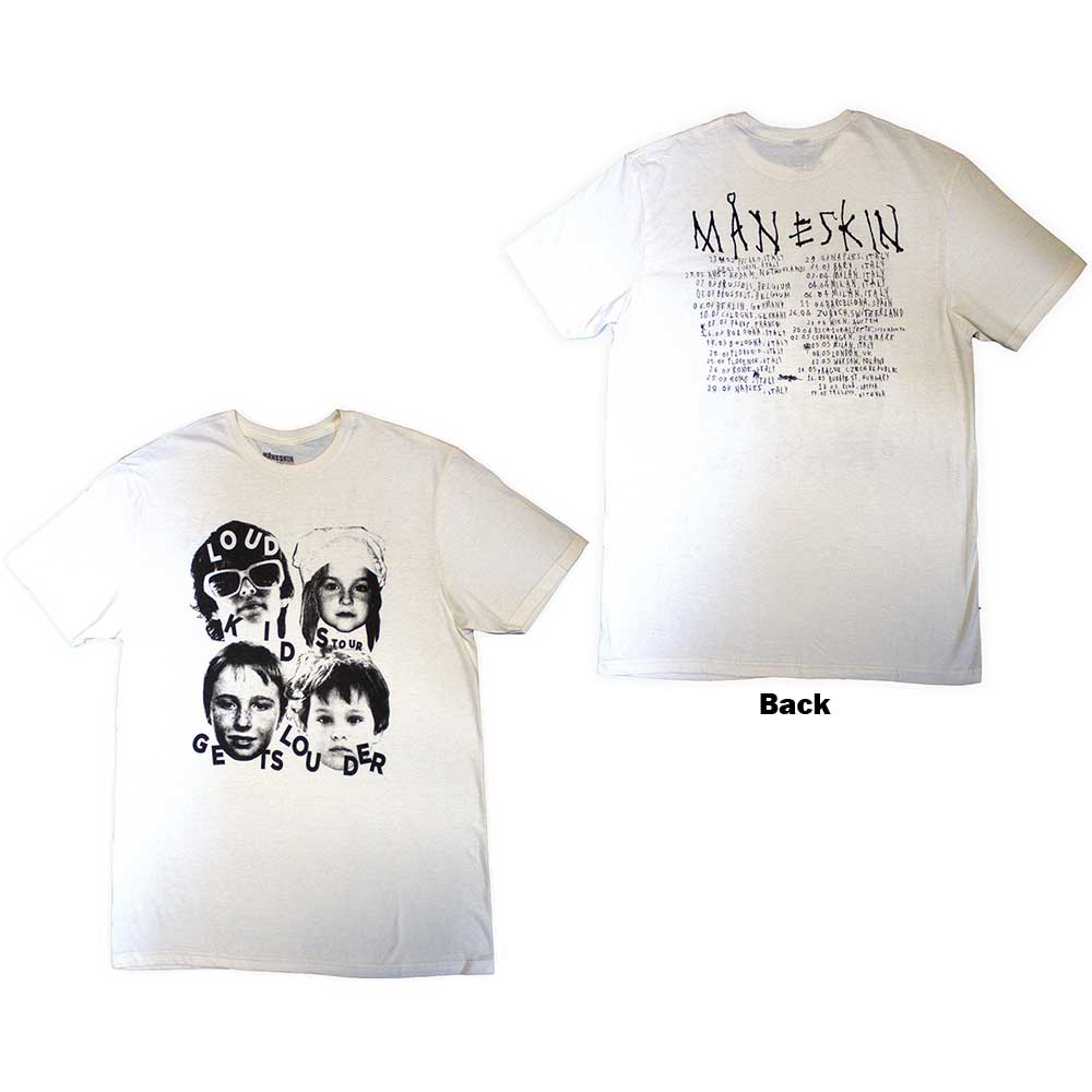Tričko Maneskin - Loud Kids European Tour '23, Unisex,Natural,XL