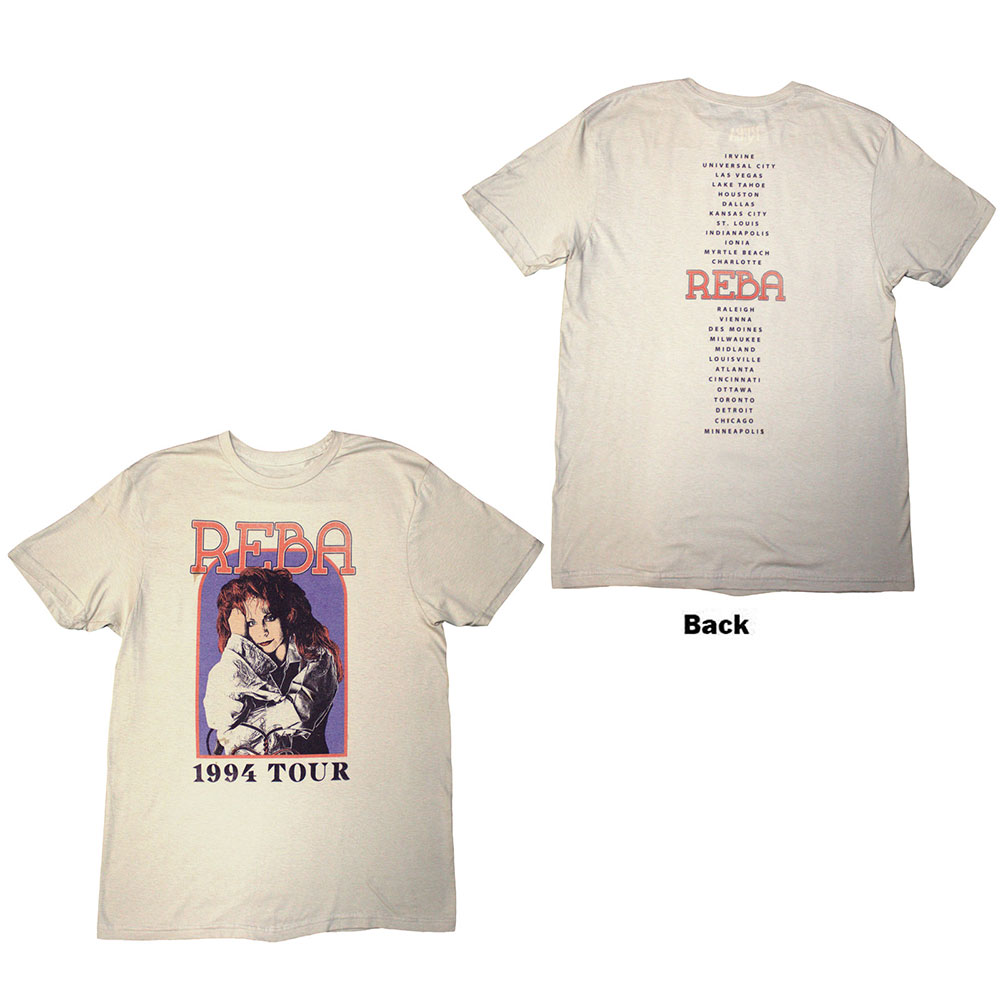 Tričko Reba McEntire - 1994 Tour, Unisex,Natural,XL