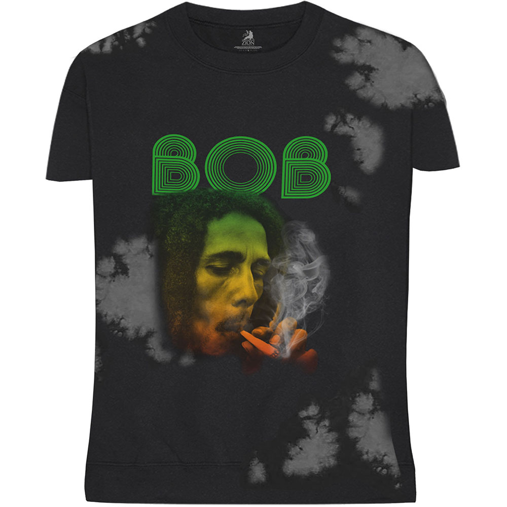 Tričko Bob Marley - Smoke Gradient, Unisex,Šedá,XXL