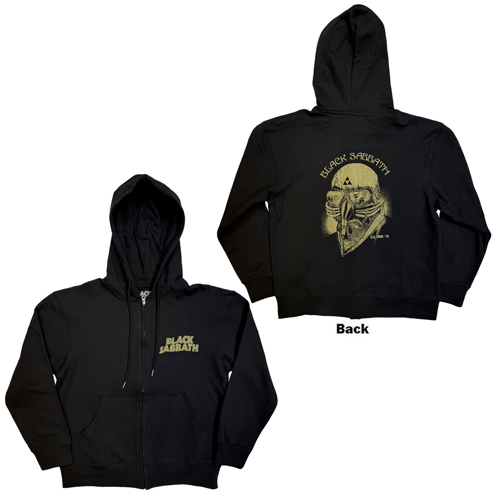 Mikina na zips Black Sabbath - Tour 1978, Unisex,Čierna,XXL