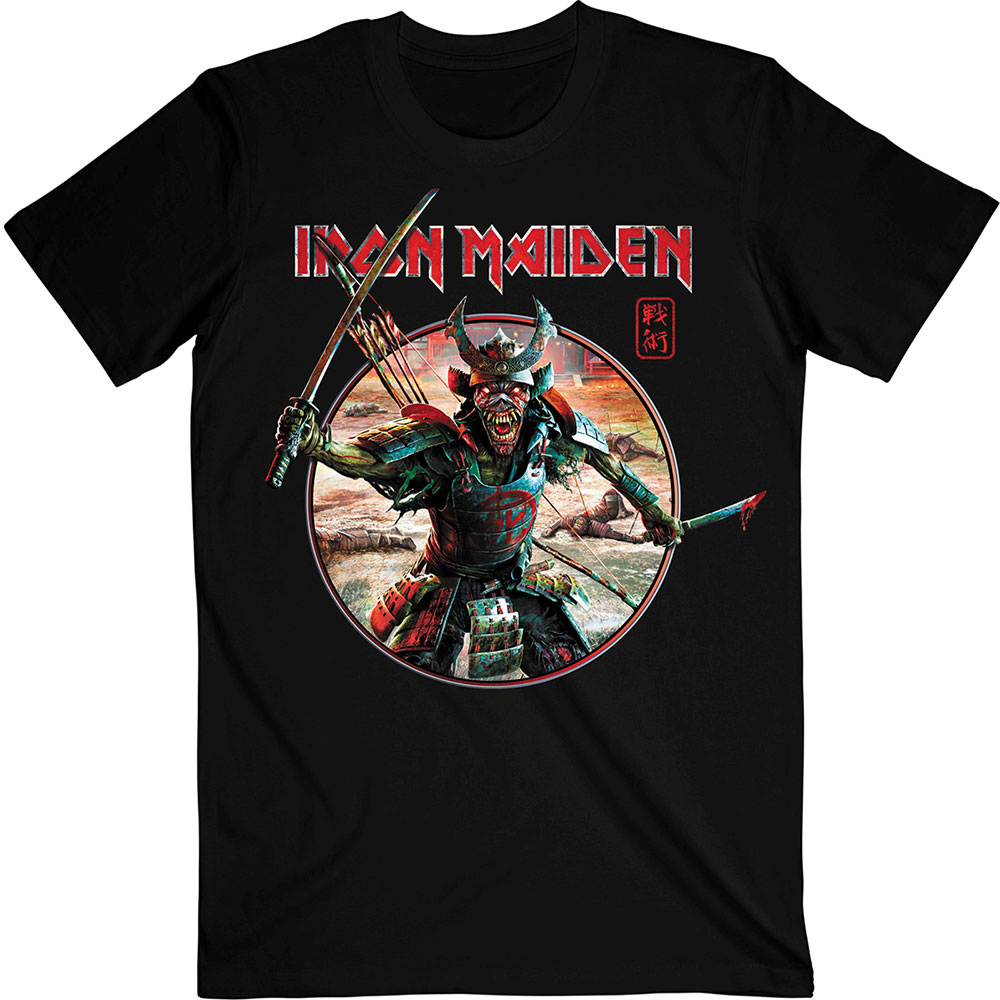 Tričko Iron Maiden - Senjutsu Eddie Warrior Circle, Unisex,Čierna,M