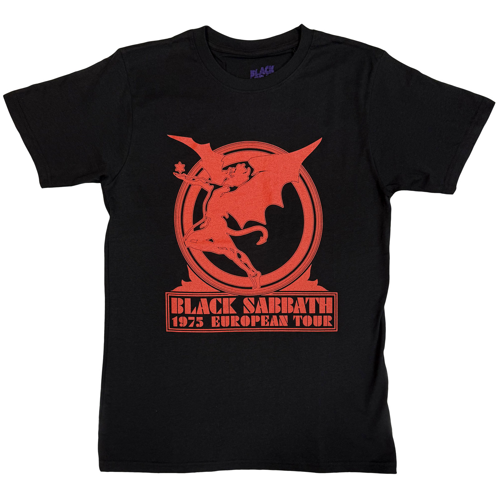 Tričko Black Sabbath - Europe '75, Unisex,Čierna,XXL
