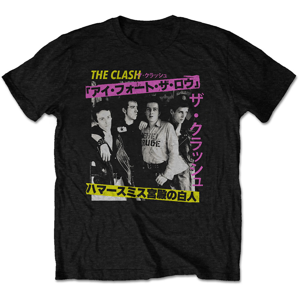 Tričko The Clash - London Calling Japan Photo, Unisex,Čierna,XXL