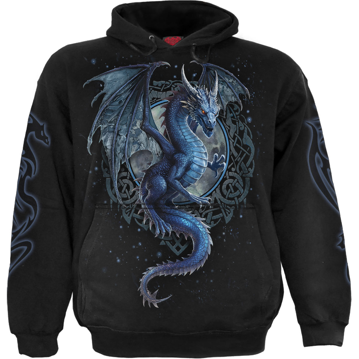 Mikina Spiral Stairs - Storm Dragon, Unisex,Čierna,S