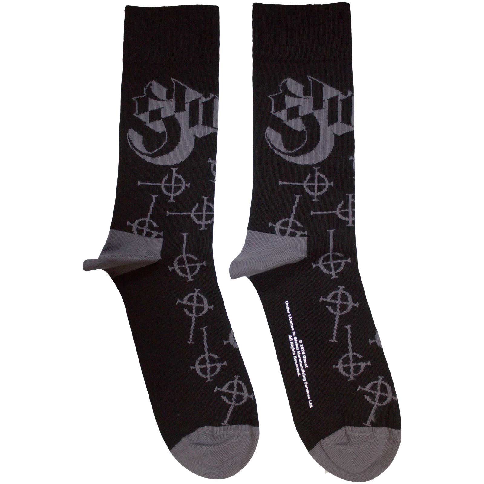 Ponožky Ghost - Symbol Pattern, Unisex,Čierna,UK 7 - 11