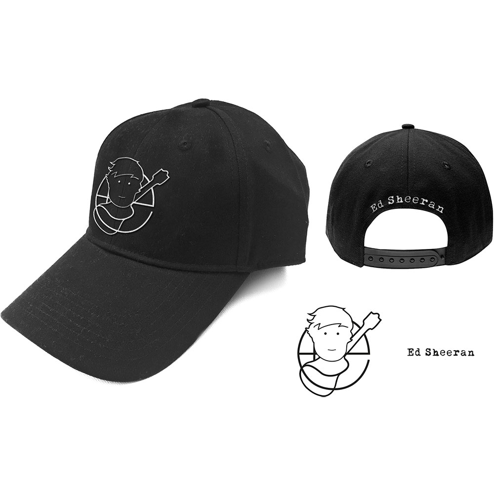 Šiltovka Ed Sheeran - Pictogram, Unisex,Čierna,Univerzálna