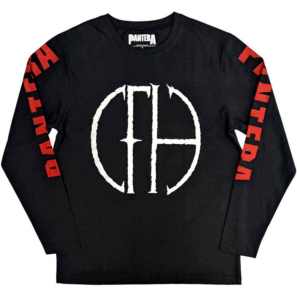 Tričko s dlhým rukávom Pantera - Frayed Logo, Unisex,Čierna,M
