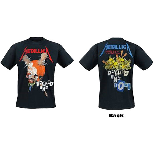 Tričko Metallica - Damage Inc, Unisex,Čierna,XL