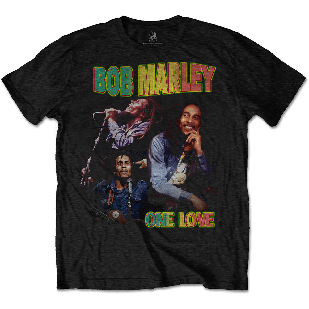 Tričko Bob Marley - One Love Homage, Unisex,Čierna,XL