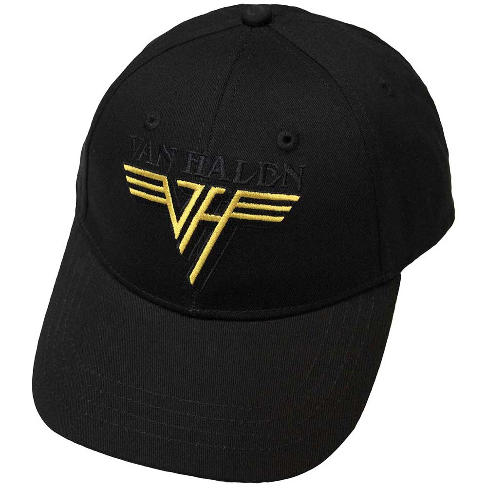 Šiltovka Van Halen - Text & Yellow Logo, Unisex,Čierna,Univerzálna