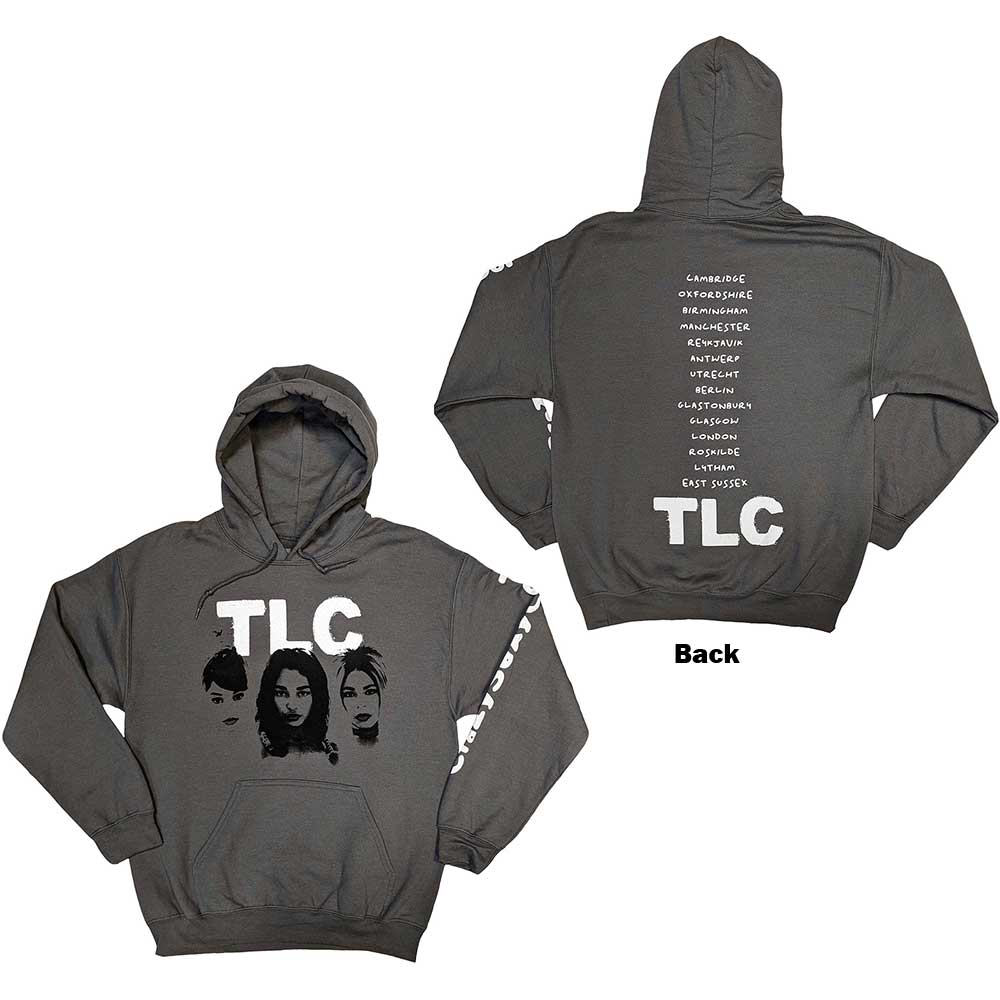 Mikina TLC - CrazySexyCool Album European Tour 2022, Unisex,Šedá,S
