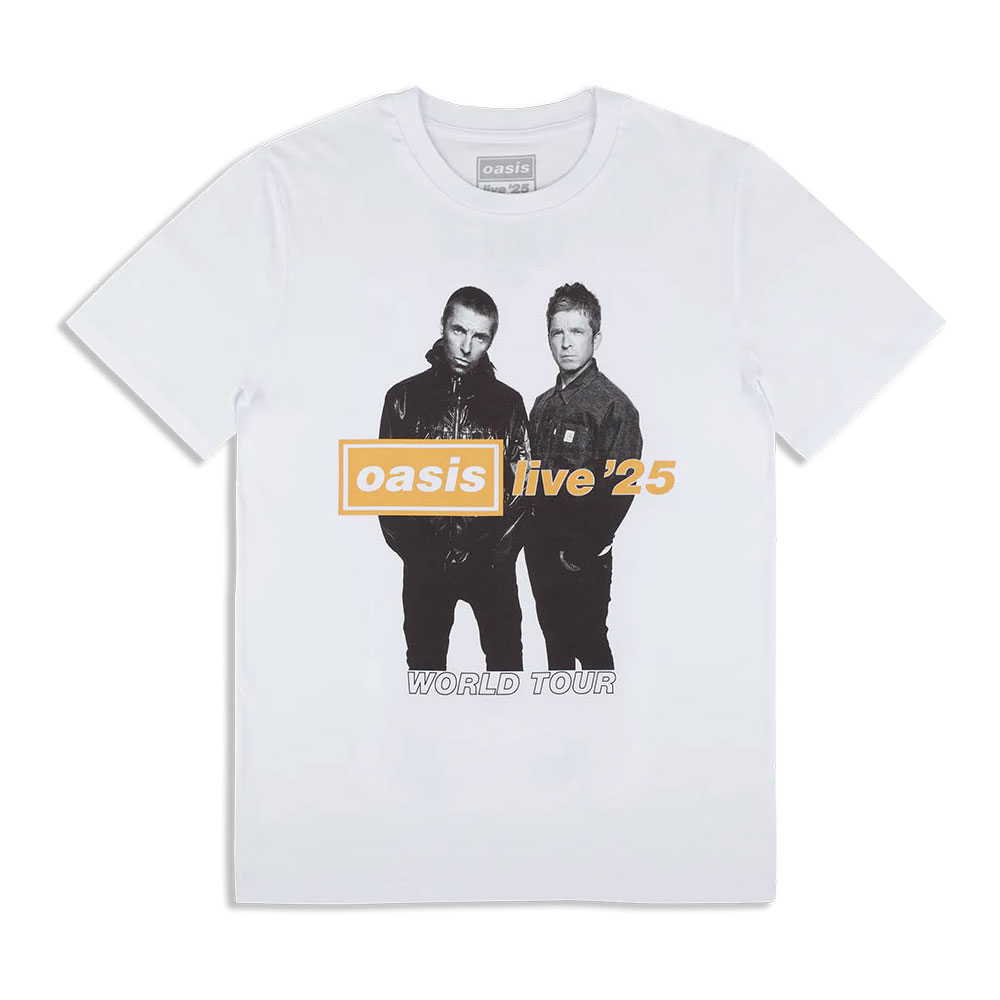 Tričko Oasis - Live '25 Gold Photo, Unisex,Biela,XXL