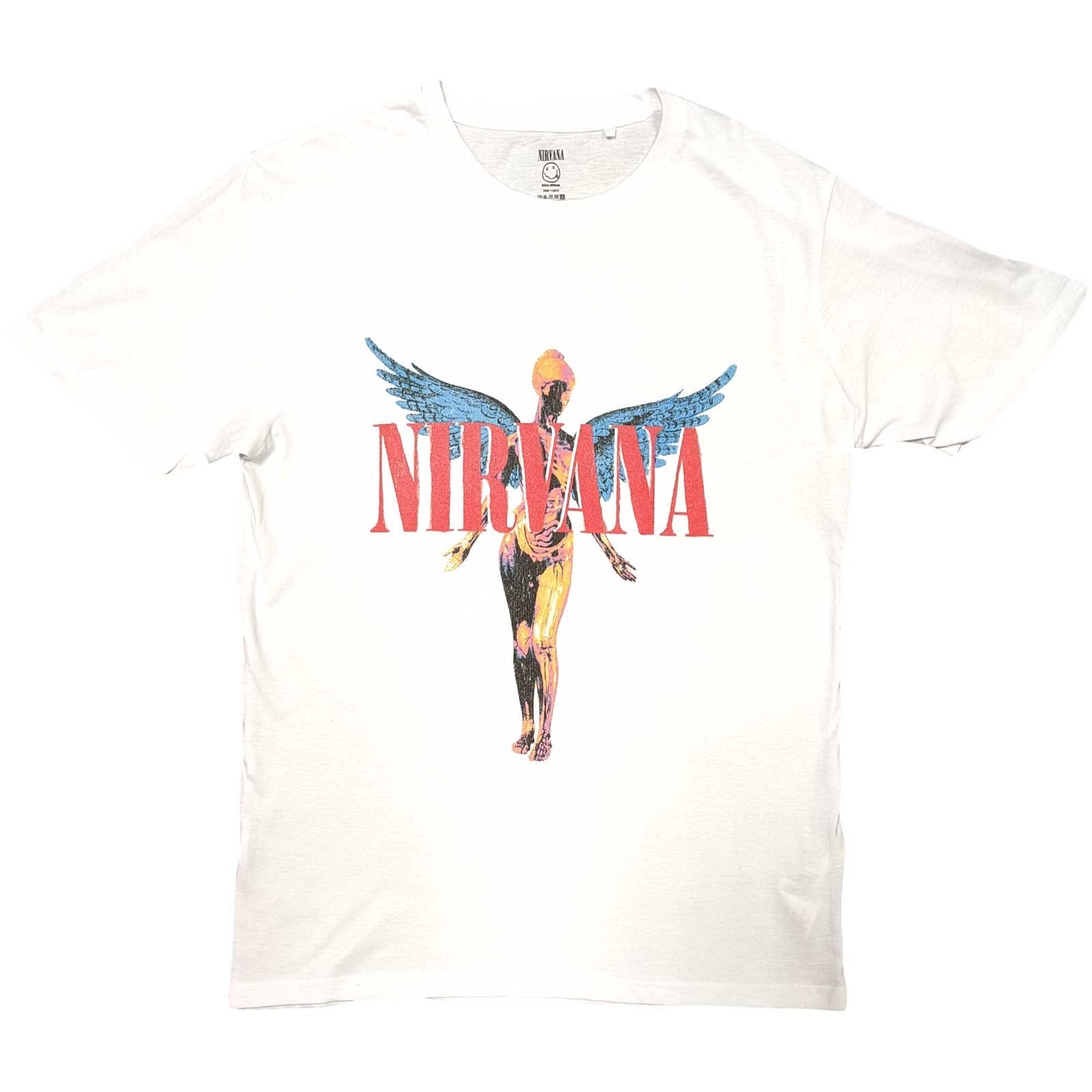 Tričko Nirvana - Angelic, Unisex,Biela,XXL