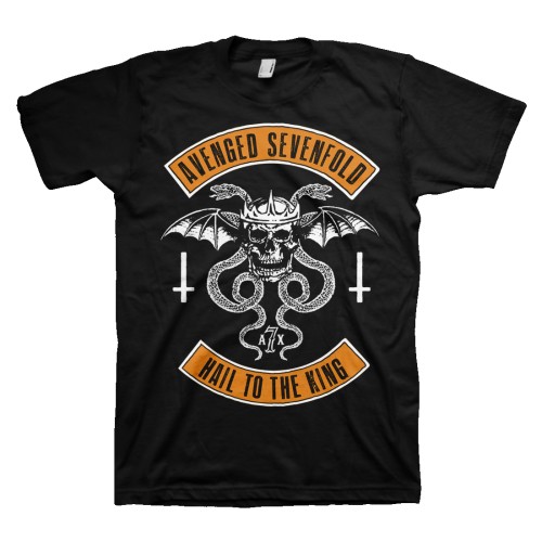 Tričko Avenged Sevenfold A7X - Hail to the King, Unisex,Čierna,M