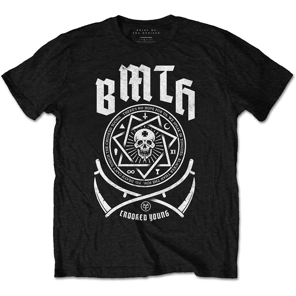 Tričko Bring me the horizon - Crooked, Unisex,Čierna,XXL