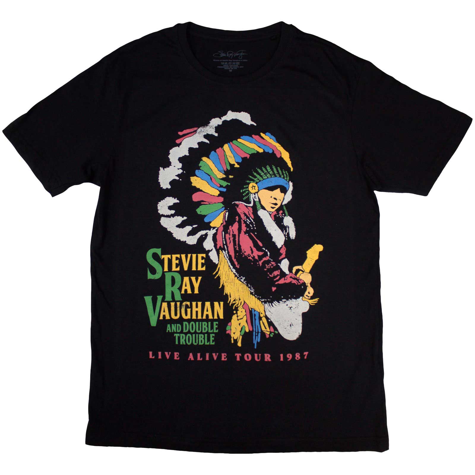 Tričko Stevie Ray Vaughan - Double Trouble, Unisex,Čierna,XXL