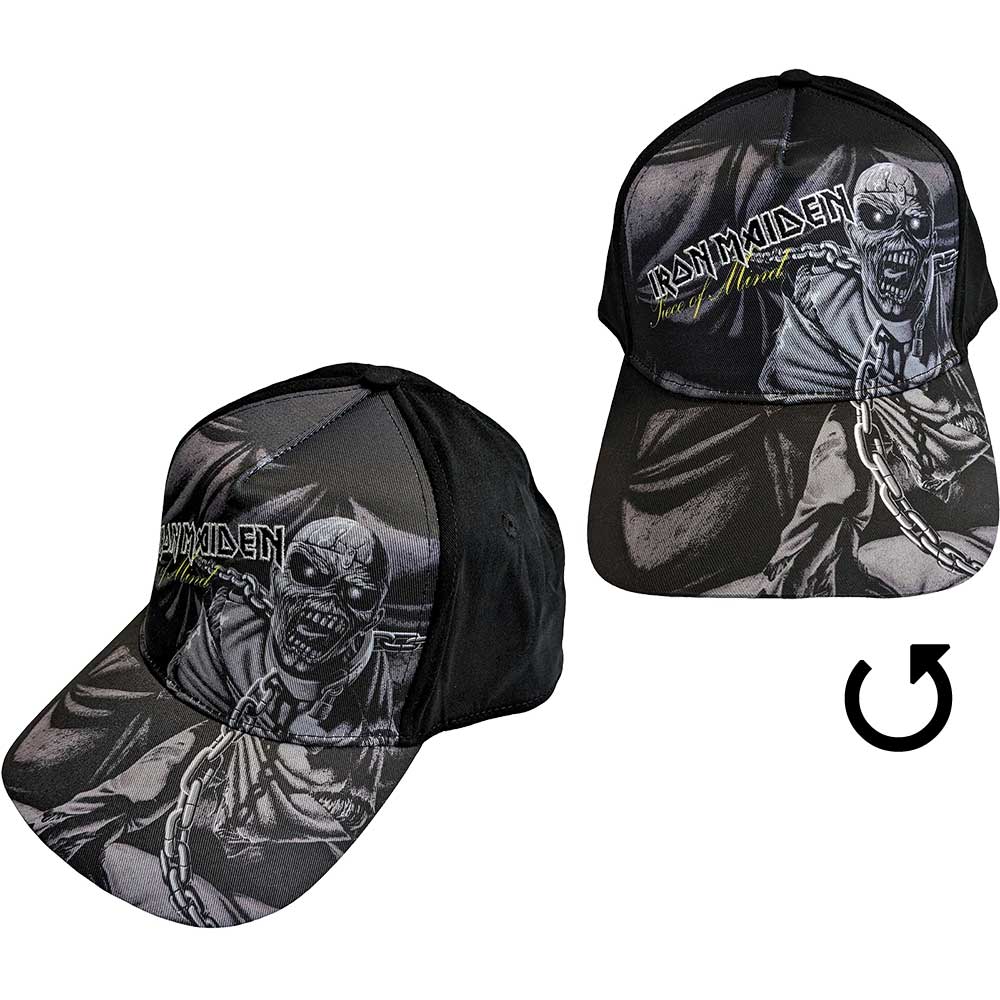 Šiltovka Iron Maiden - Piece Of Mind Greyscale, Unisex,Čierna,Univerzálna
