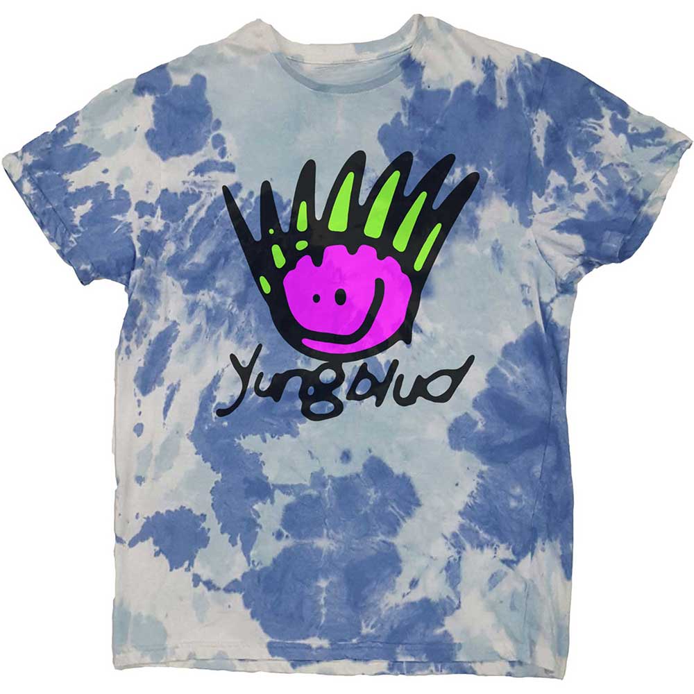 Tričko Yungblud - Face, Unisex,Modrá,XXL