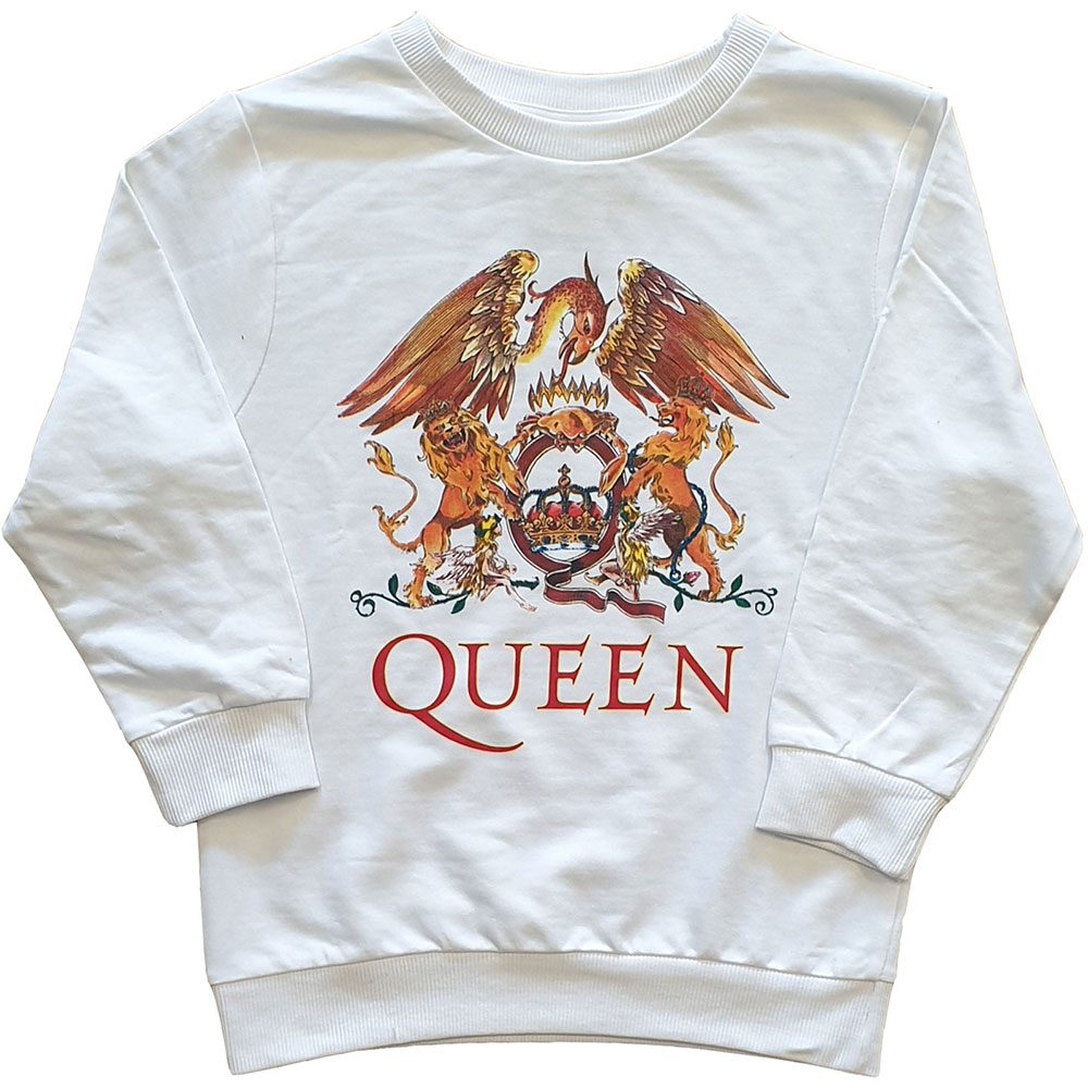 Crewneck Queen - Classic Crest, Dieťa,Biela,7 – 8 rokov