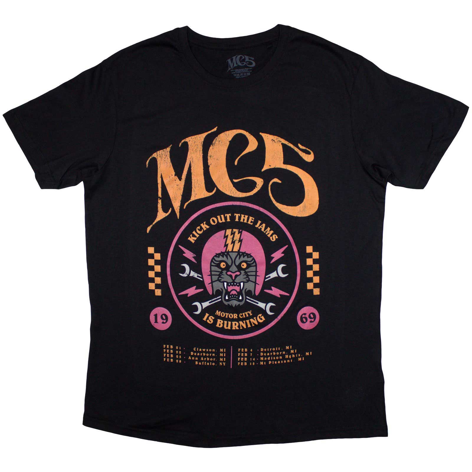 Tričko MC5 - 1969, Unisex,Čierna,XXL
