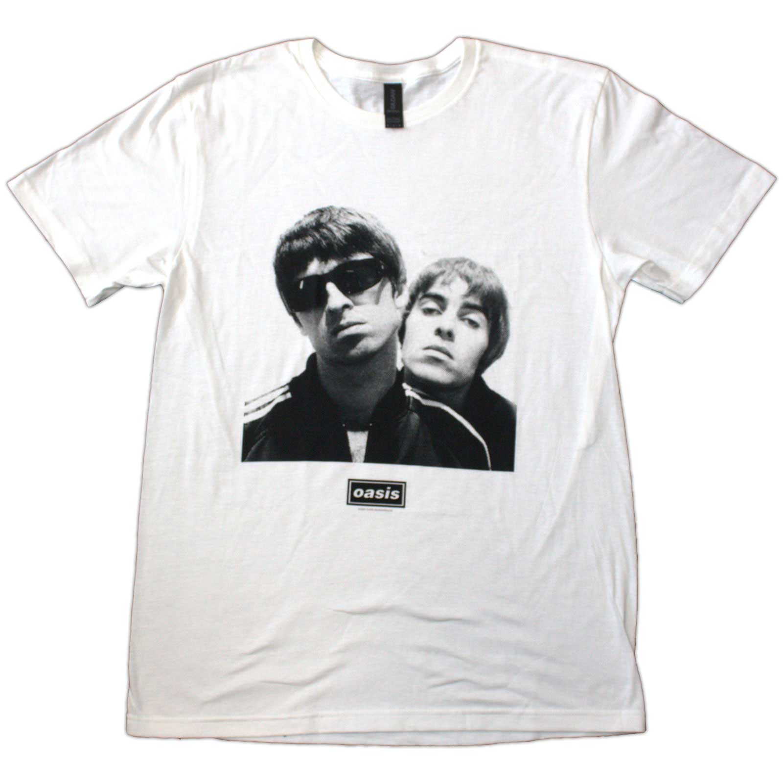 Tričko Oasis - Noel & Liam Square Photo, Unisex,Biela,XXL
