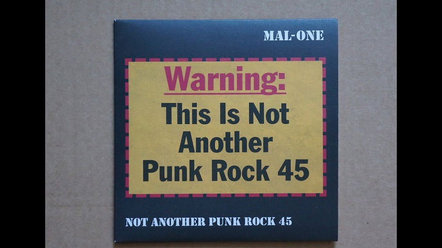 Vinyl Mal-One - ONE - NOT ANOTHER PUNK ROCK 45