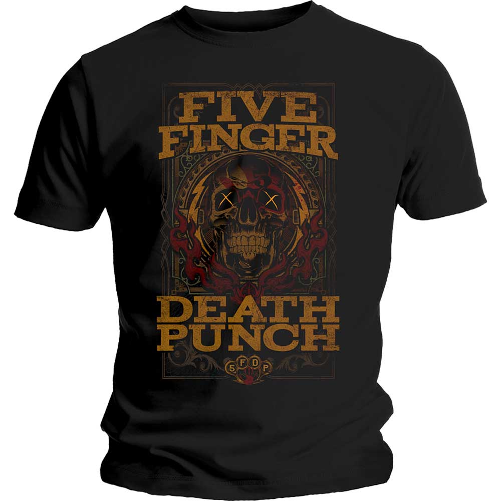 Tričko Five Finger Death Punch - Wanted, Unisex,Čierna,M