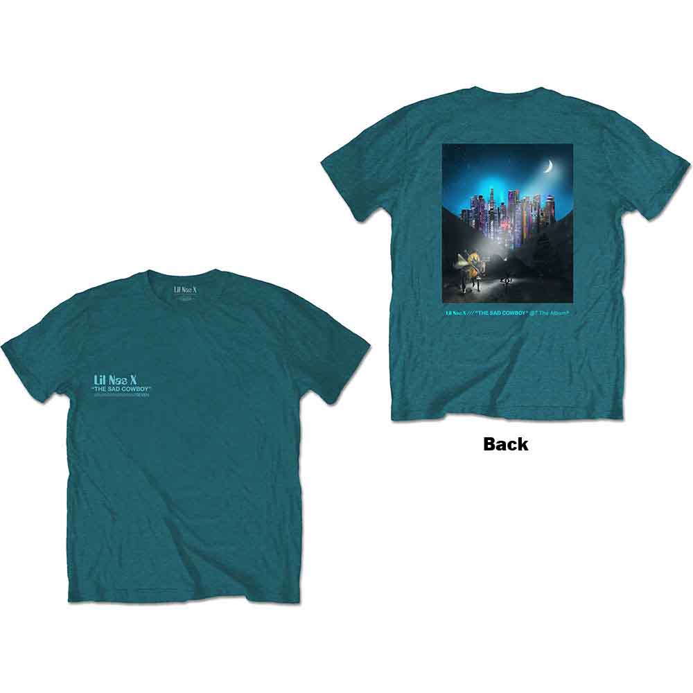 Tričko Lil Nas X - Album, Unisex,Modrá,S