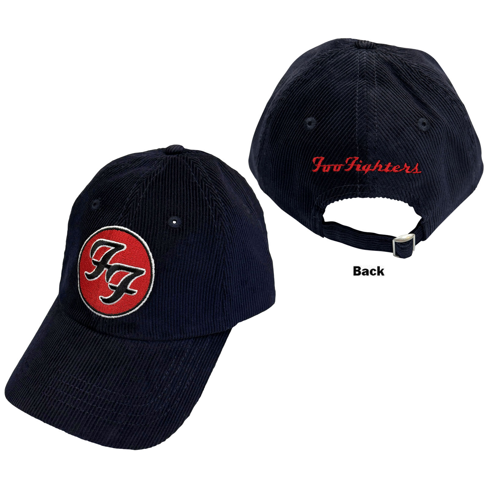 Šiltovka Foo Fighters - FF & TCATS Logos Corduroy, Unisex,Modrá,Univerzálna