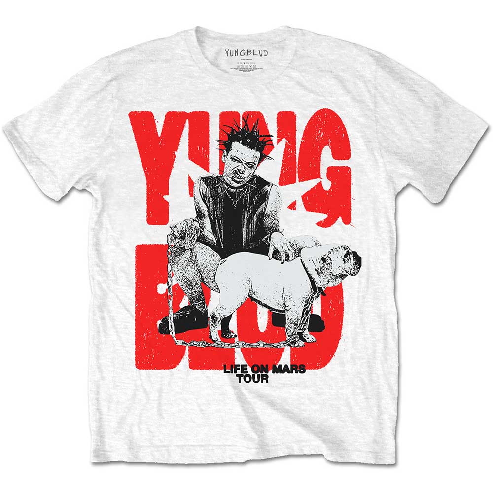 Tričko Yungblud - Life on Mars Tour, Unisex,Biela,XXL