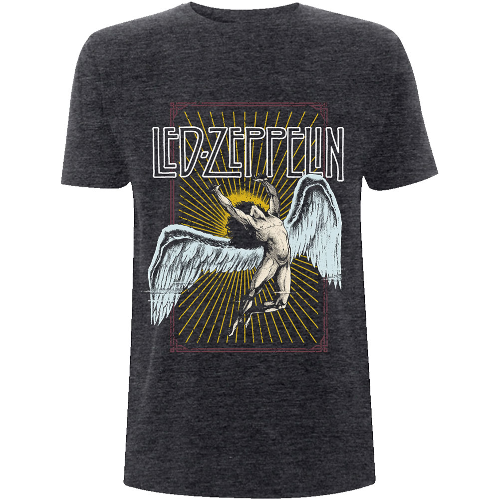 Tričko Led Zeppelin - Icarus, Unisex,Šedá,XXL